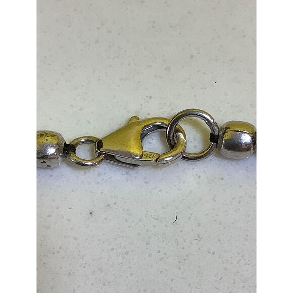 D'Joy Sterling Silver Onyx Beaded Pendant Necklace - Picture 8 of 10